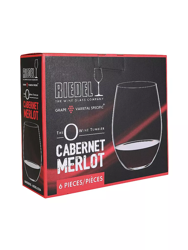 RIEDEL | Rotweinglas - Wein Tumbler 6-er Set Cabernet Sauvignon / Merlot  | transparent