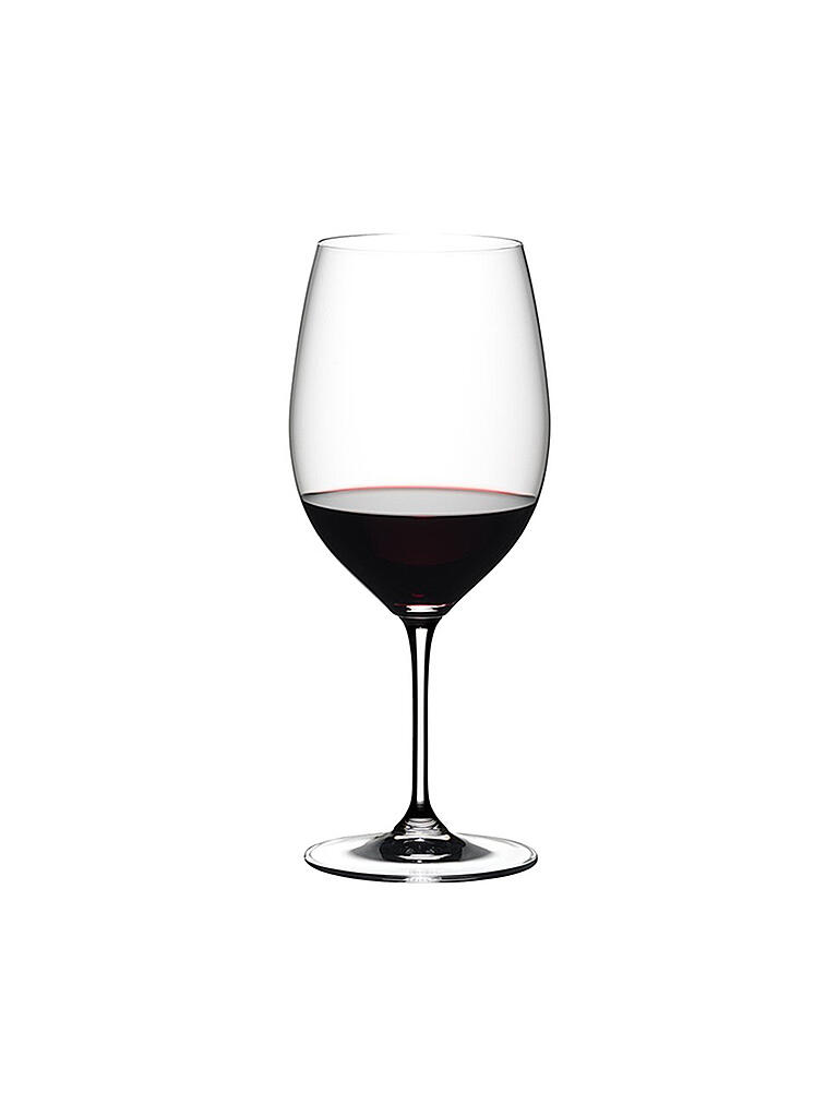 RIEDEL | Rotweinglas 2er Set Vinum mit Poliertuch | transparent