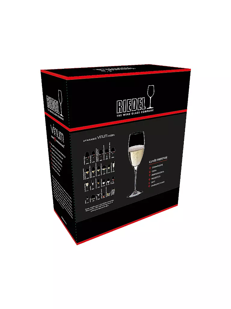 RIEDEL | Sektglas 2er Set VINUM Cuvee Prestige 230ml | transparent