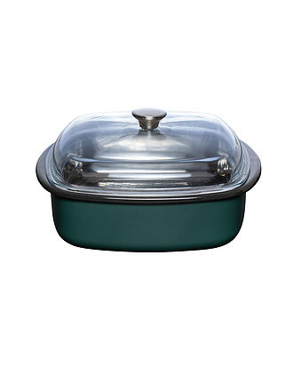 RIESS | Dampfgarer mit Glasdeckel und Gareinsatz 3tlg. TEAL Blaugruen