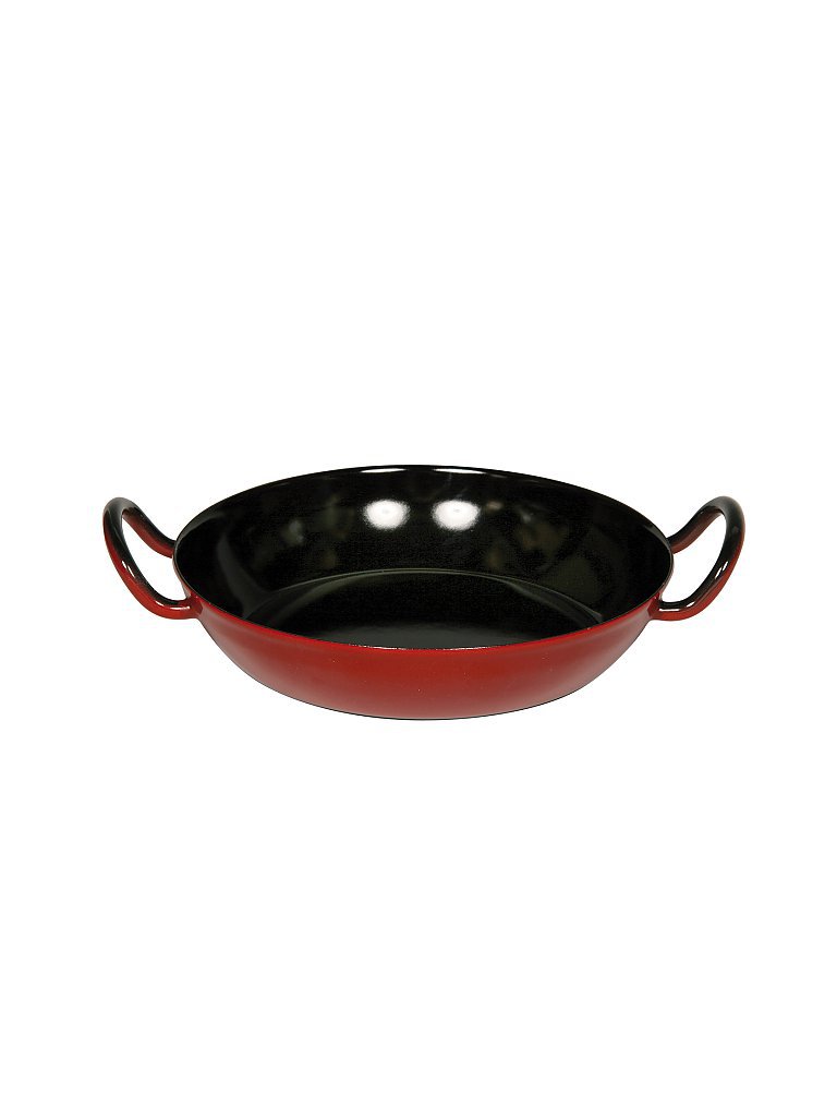 RIESS Emaille Schlemmerpfanne Classic - Color 20cm  dunkelrot