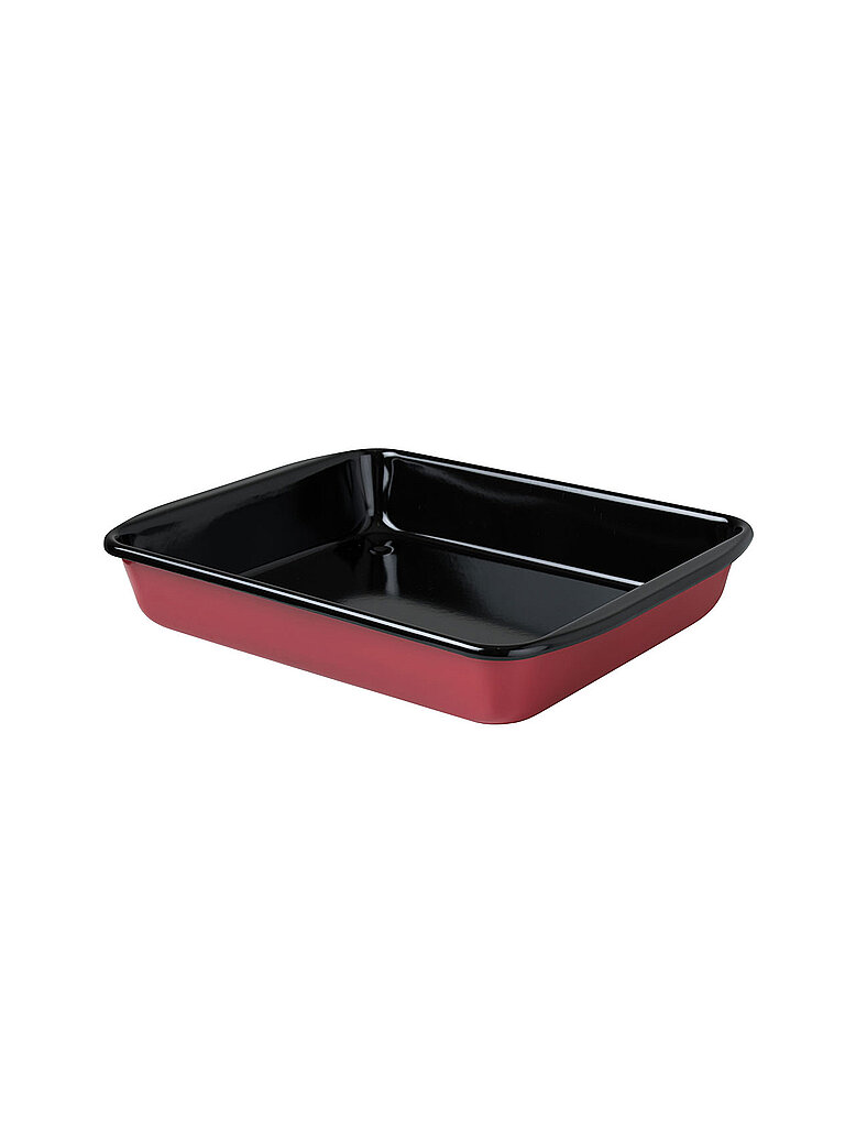 RIESS Bratrohrpfanne hoch 41x33cm Color Rot dunkelrot