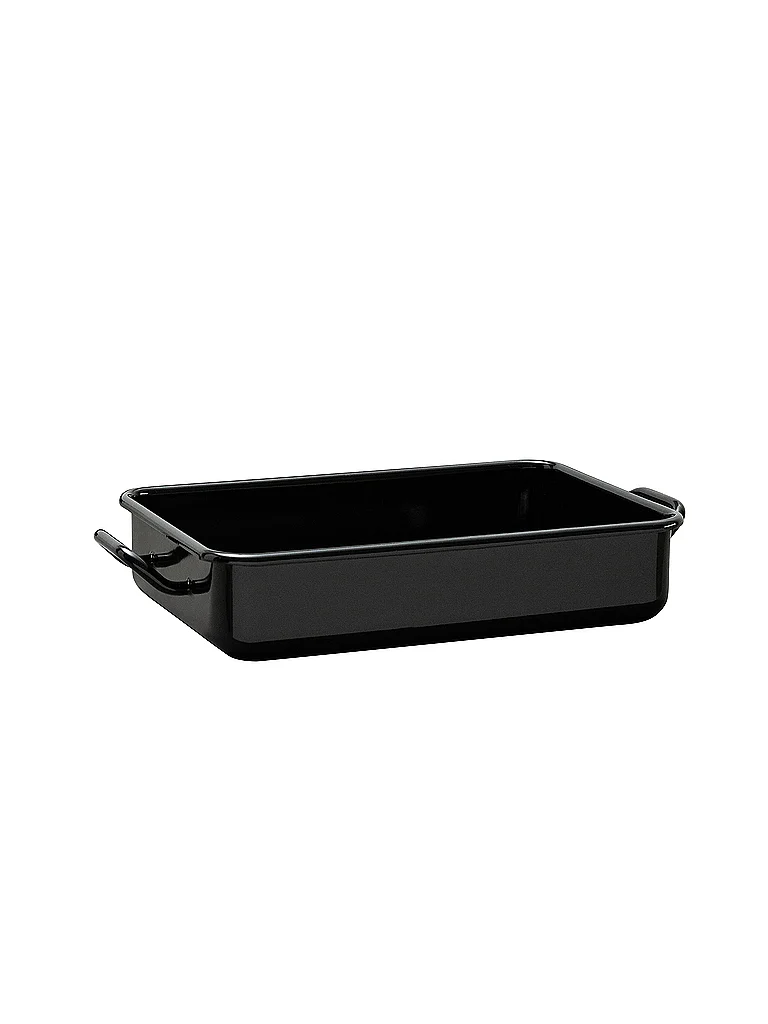 RIESS Mini fuente para hornear y servir 23x15x5cm/1l esmalte negro negro