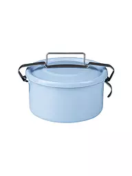 RIESS | Emaille Dichtungsdose rund 14cm/1l Pastell Blau | hellblau