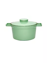 RIESS | Emaille Topf mit Deckel "Aromapot - Truehomeware" 24cm 3,5l  | grün