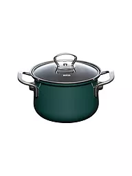 RIESS | Fleischtopf mit Glasdeckel TEAL 16cm/1,5l Blaugruen | Petrol