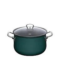 RIESS | Fleischtopf mit Glasdeckel TEAL 24cm/6l Blaugruen | Petrol