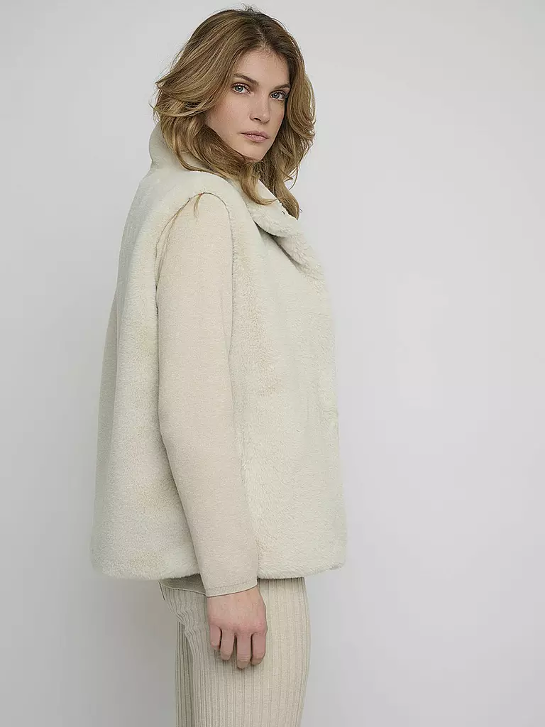 RINO&PELLE | Gilet in Pelzoptik LISON | creme