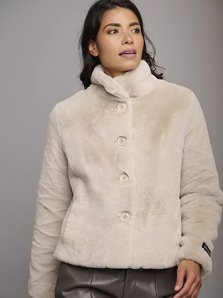 RINO&PELLE | Jacke in Felloptik VIE | creme