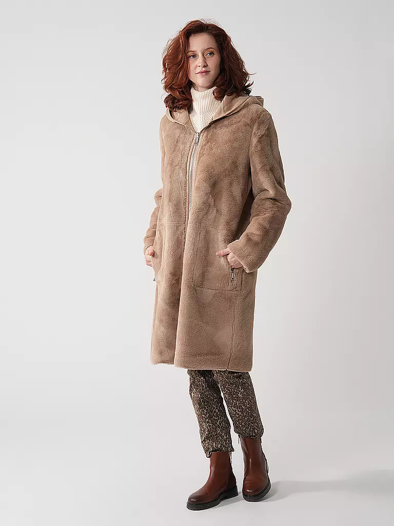 RINO&PELLE | Jacke in Felloptik | beige
