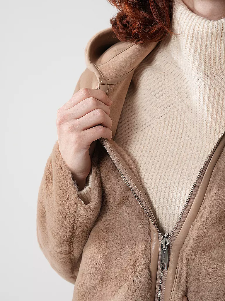 RINO&PELLE | Jacke in Felloptik | beige