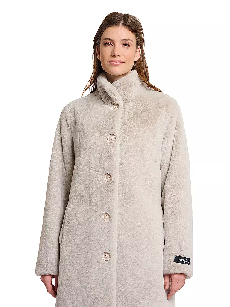 RINO&PELLE | Mantel in Felloptik NONNA | creme