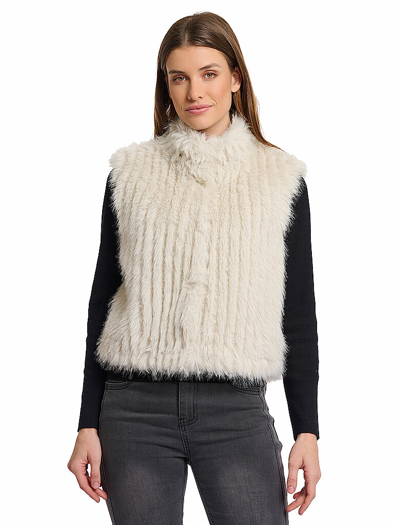 RINO&PELLE Gilet in Felloptik DAVA creme | 34