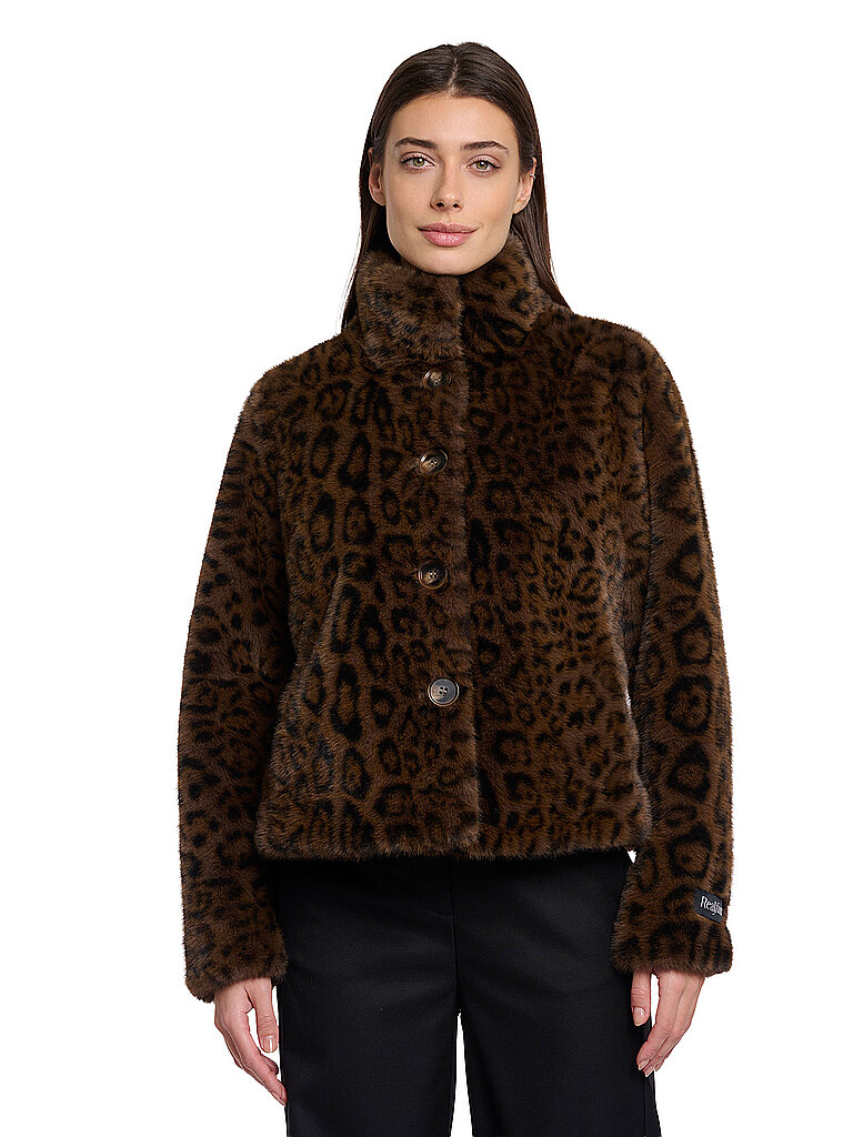 Jacke in Felloptik VIE braun 42 damen