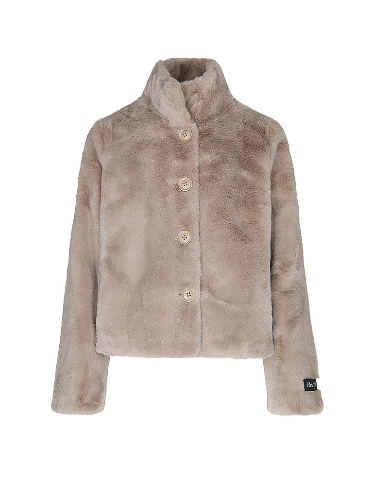 RINO&PELLE Jacke in Felloptik VIE beige | 42