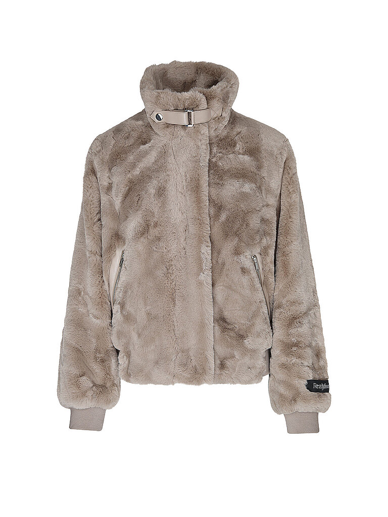 RINO&PELLE Jacke in Felloptik AMBRA beige | 42