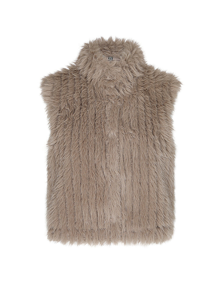 RINO&PELLE Gilet in Felloptik DAVA beige | 40
