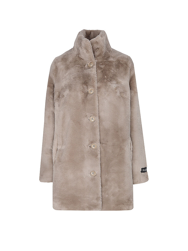 RINO&PELLE Mantel in Felloptik NONNA beige | 40