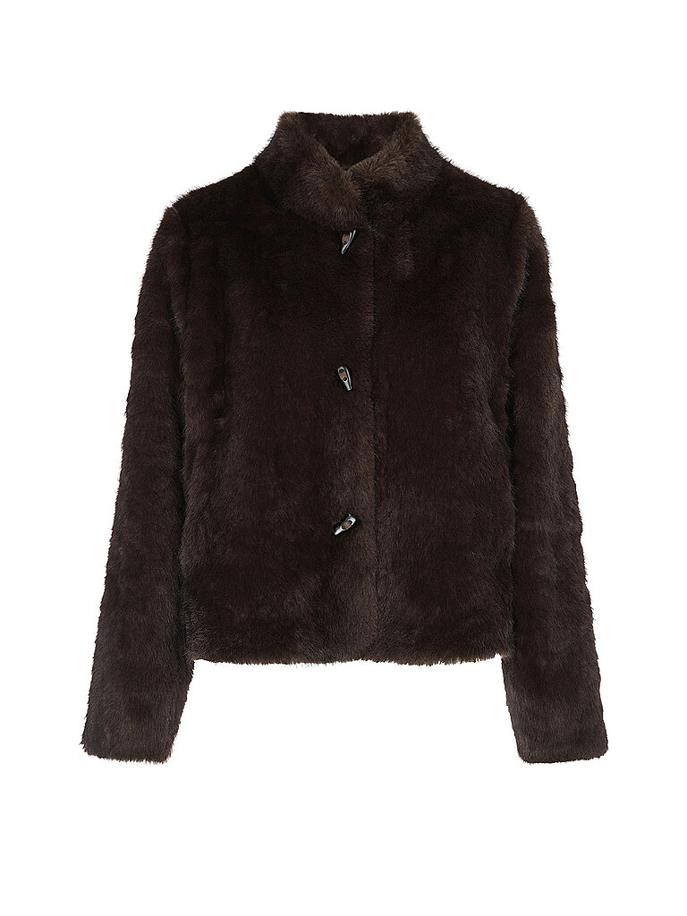 RINO&PELLE Jacke in Felloptik  braun | 34