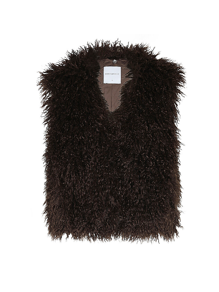 RINO&PELLE Gilet in Felloptik SENSY braun | 40