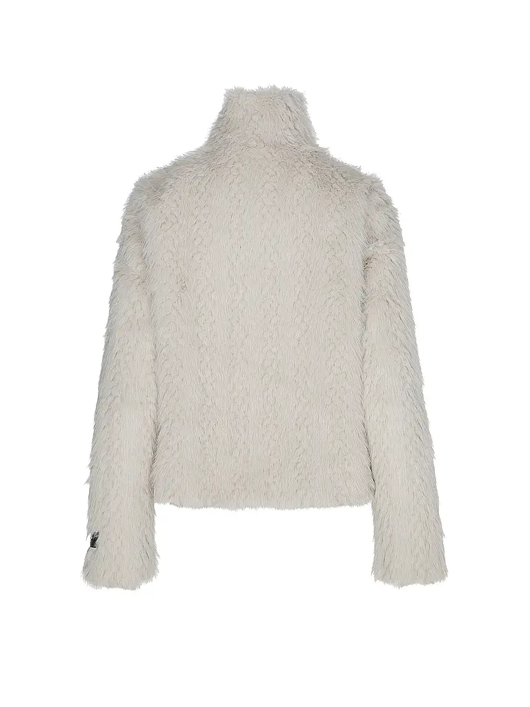 RINO&PELLE | Jacke in Felloptik  | Creme