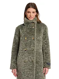 RINO&PELLE | Mantel in Felloptik ENA | olive