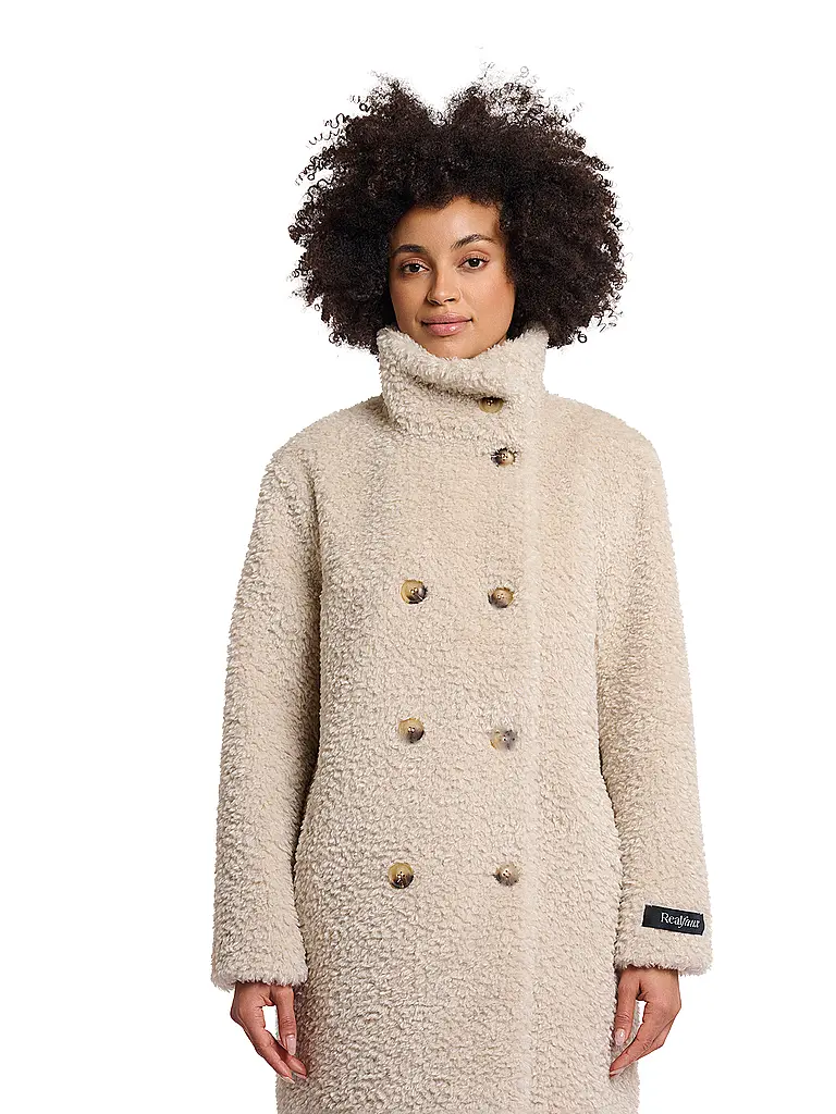 RINO&PELLE | Mantel in Felloptik ENA | beige