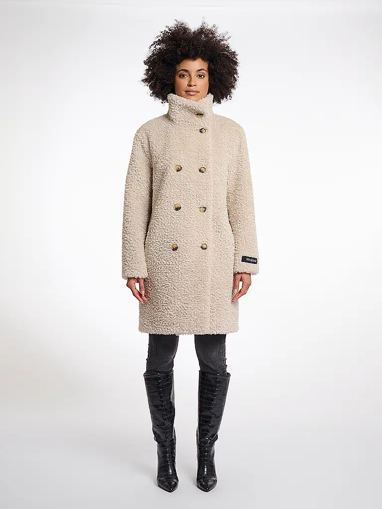RINO&PELLE | Mantel in Felloptik ENA | beige