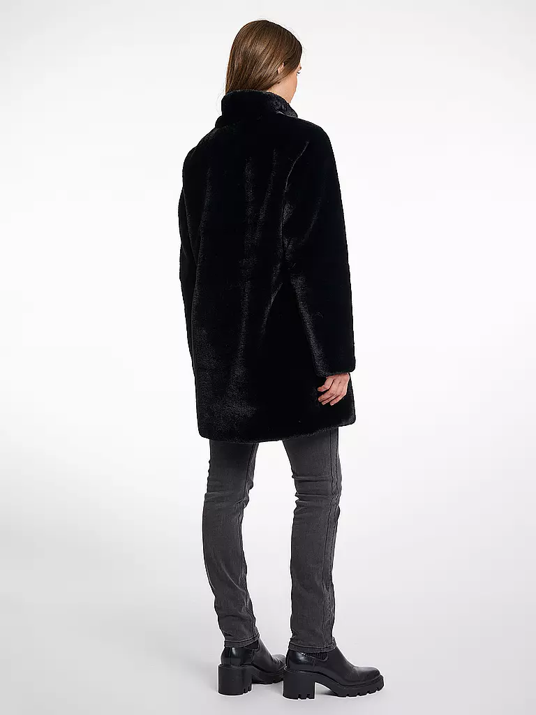 RINO&PELLE | Mantel in Felloptik NONNA | creme