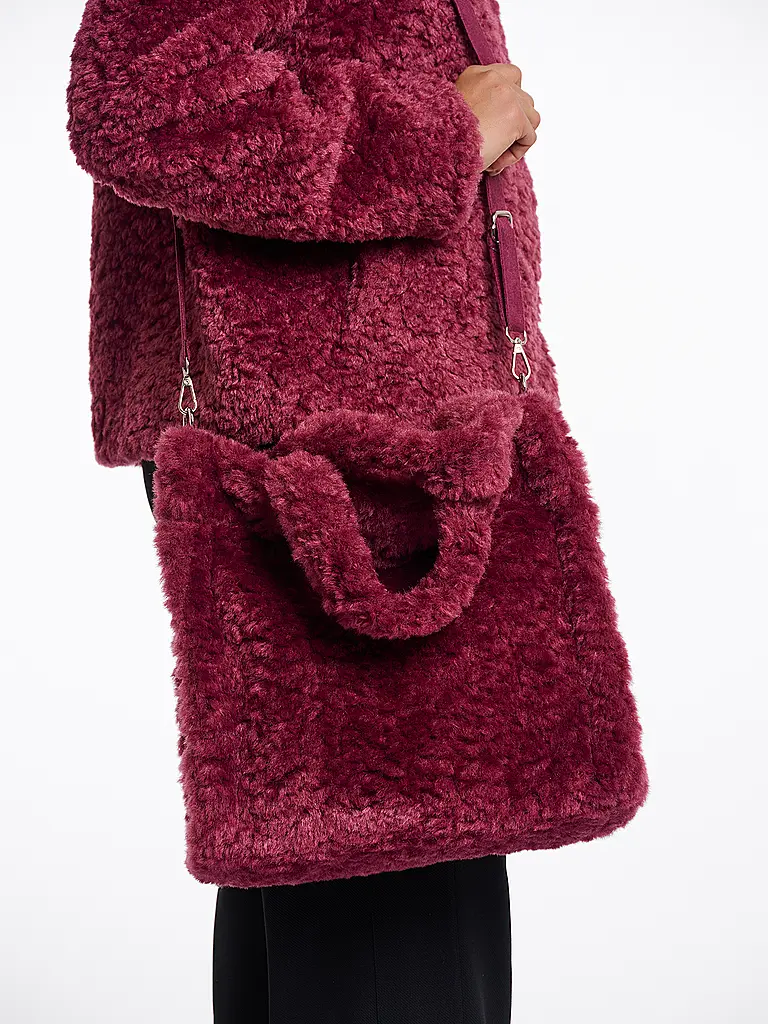RINO&PELLE | Tasche - Shopper in Felloptik BRAX | dunkelrot