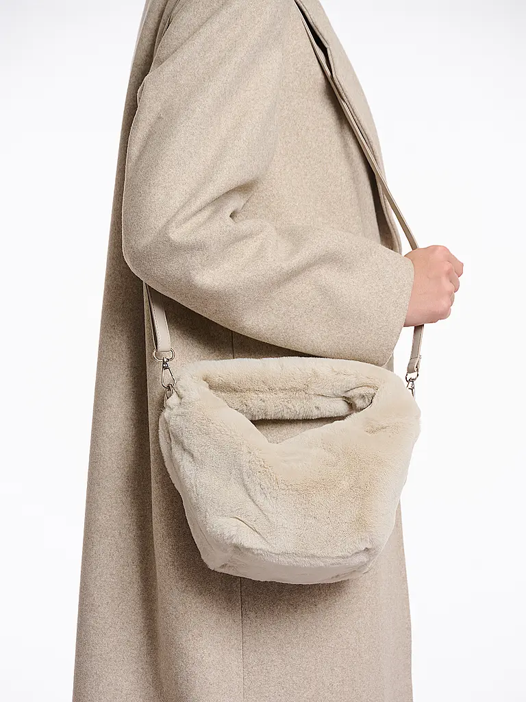 RINO&PELLE | Tasche - Umhängetasche in Felloptik CHERYL Small | creme