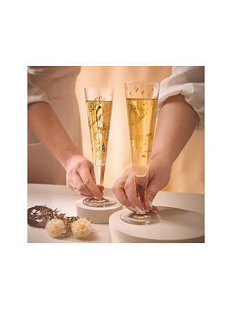 RITZENHOFF | Champagnerglas 2er Set Goldnacht # 46/12 Theresa Kuhlmann