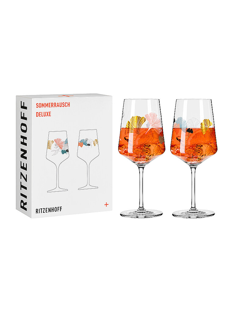 RITZENHOFF Aperitifglas 2er Set SOMMERRAUSCH DELUXE #19 und #20 Christine Kordes bunt