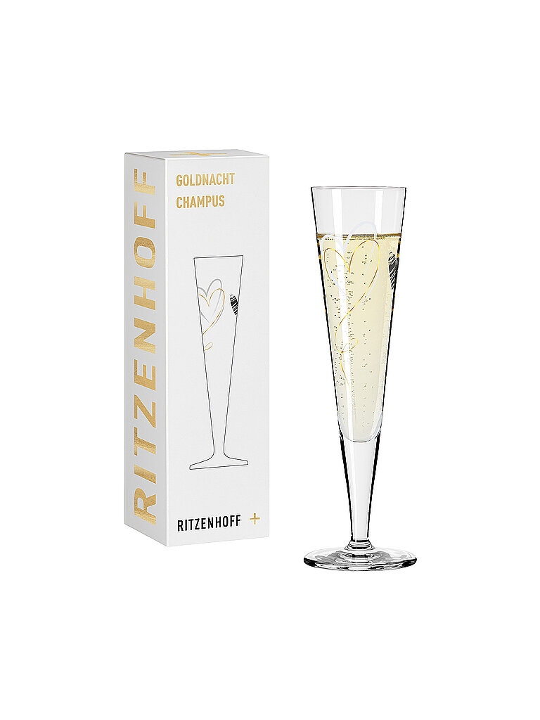 Champagnerglas Goldnacht Champus #35 Christine Kordes 2023 gold baby