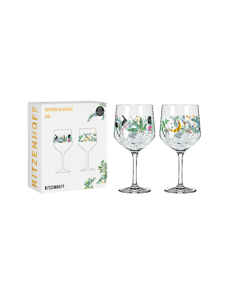 RITZENHOFF Gin Glas 2-er Set BOTANIC GLAMOUR #7 #8 Good Wives bunt