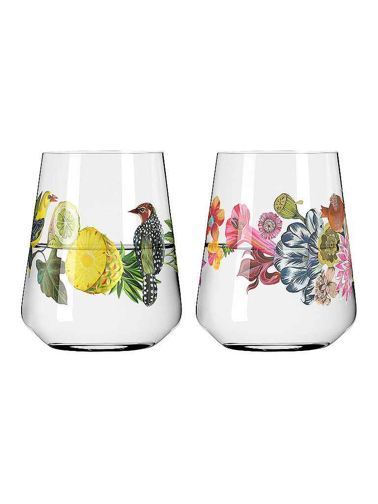 RITZENHOFF Wasserglas 2-tlg. SET SOMMERTAU ALLROUND #1 #2 Hajak bunt