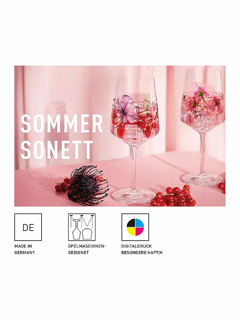 RITZENHOFF | Aperitifglas 2er Set Sommersonett Doro von Artur Hakobyan 2022  | rosa