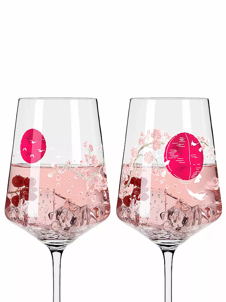 RITZENHOFF | Aperitifglas 2er Set SOMMERSONETT SPRITZ #13 und #14 Melina Sparschu | rosa