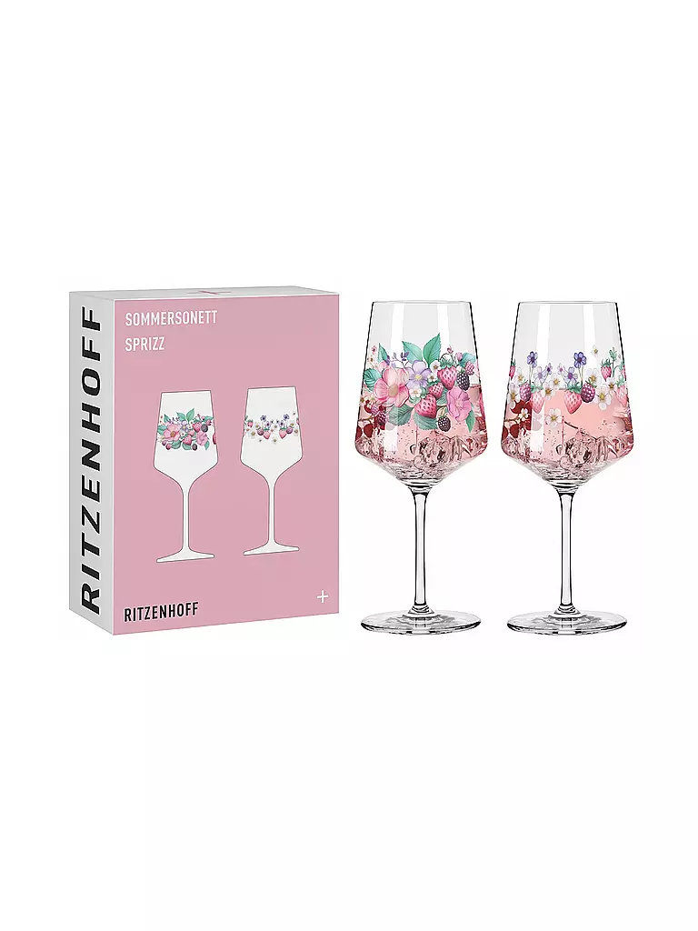 RITZENHOFF | Aperitifglas 2er Set SOMMERSONETT SPRIZZ F25 Rosa | rosa
