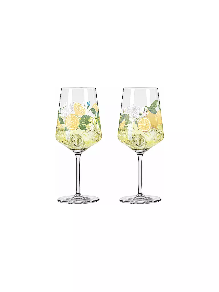 RITZENHOFF | Aperitifglas 2er Set SOMMERTAU LIMONCELLO F25 Gelb | gelb