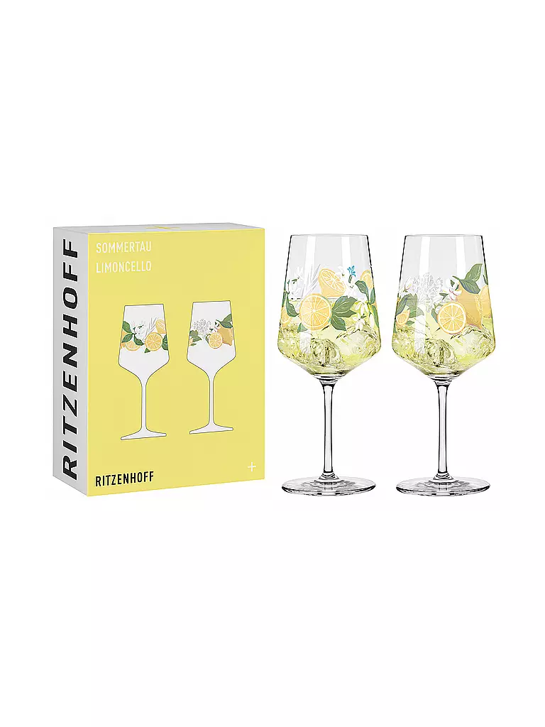 RITZENHOFF | Aperitifglas 2er Set SOMMERTAU LIMONCELLO F25 Gelb | gelb