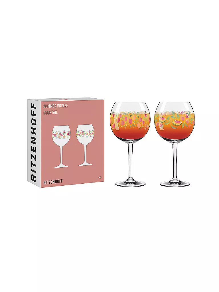 RITZENHOFF | Aperitifglas 2er Set SUMMER BREEZE F25 Orange | orange