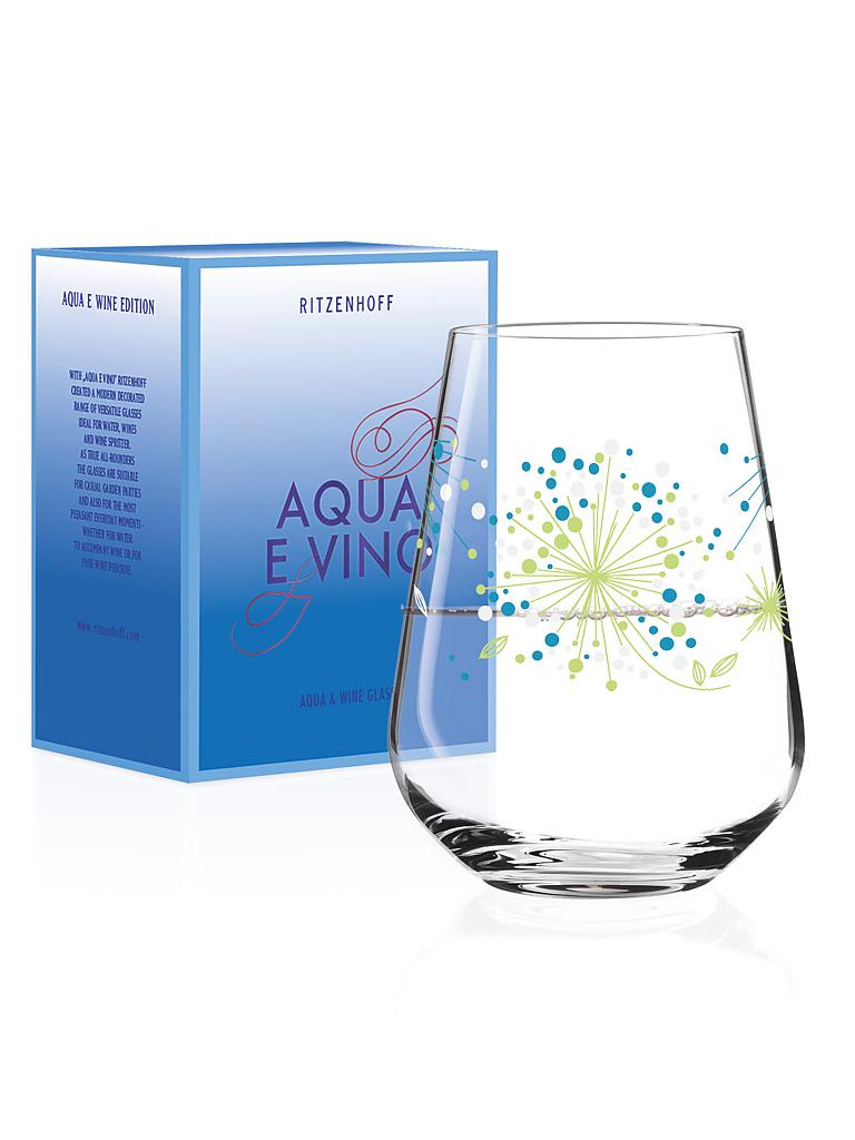 RITZENHOFF | Aqua e Vino Design Wasser- und Weinglas "Véronique Jacquart"  Herbst 2018 3380002 | blau