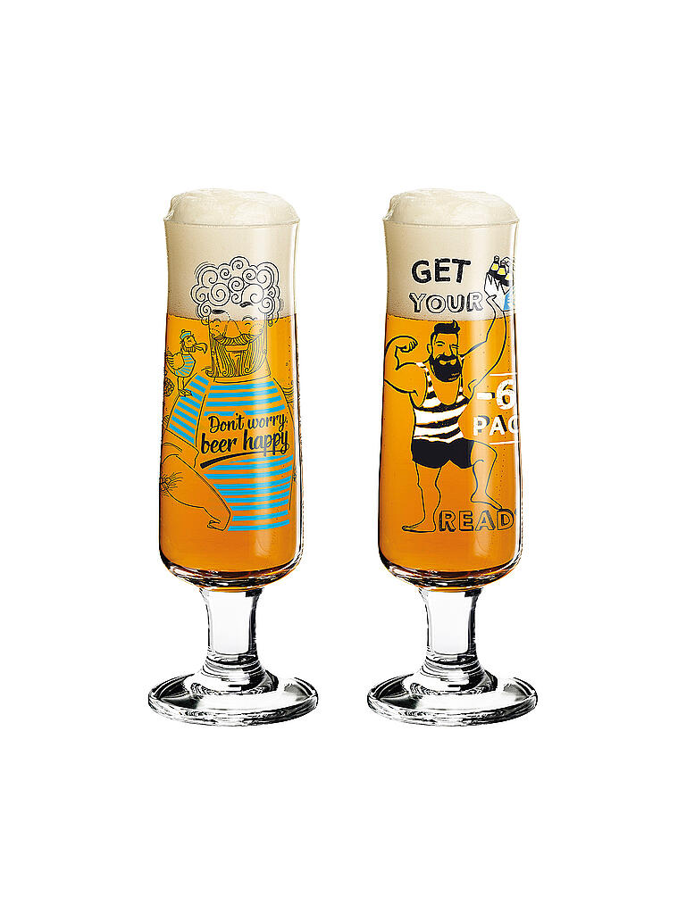 RITZENHOFF | Bierglas 2er Set Beer 390ml | bunt