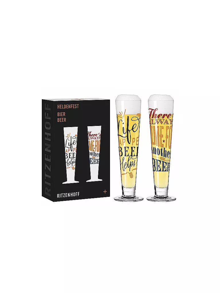 RITZENHOFF | Bierglas 2er Set HELDENFEST F25 Bunt | bunt