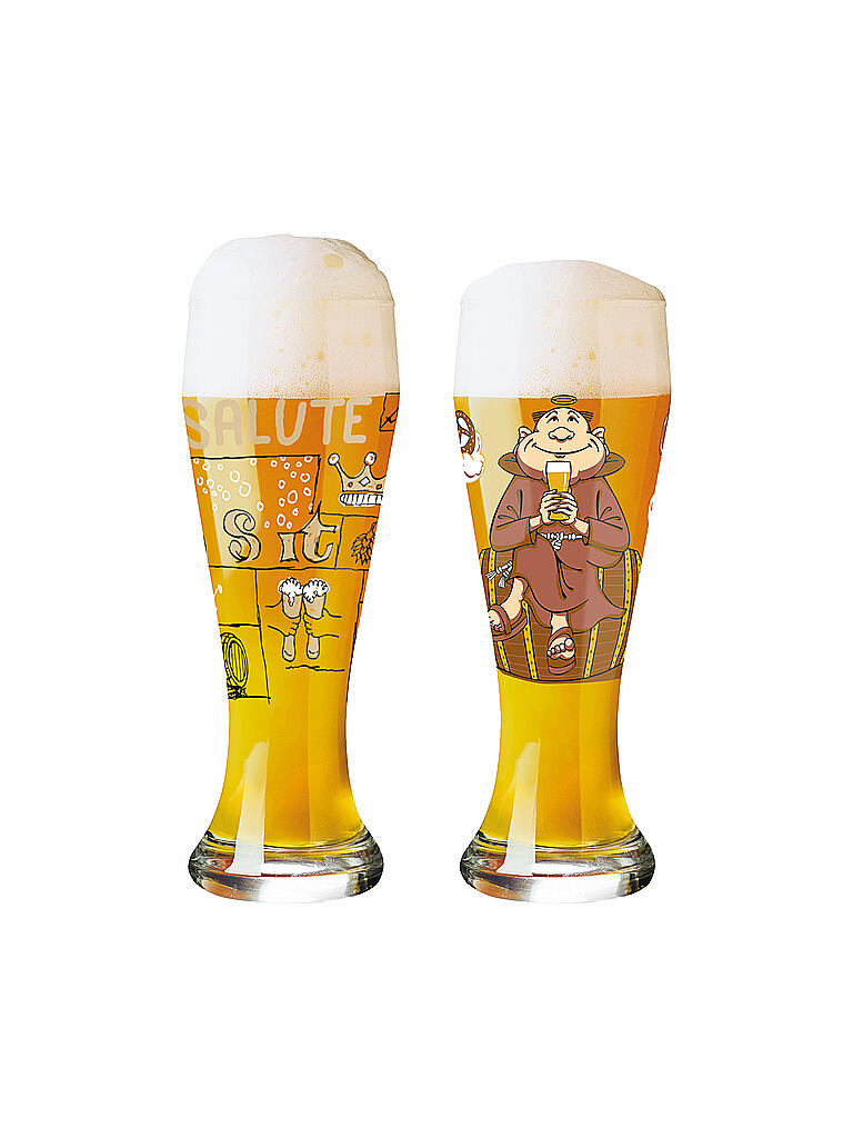 RITZENHOFF | Bierglas 2er Set Weizenbier 645ml | bunt