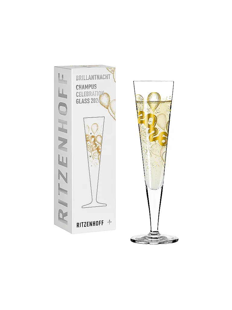 RITZENHOFF | Champagneglas BRILLANTNACHT CHAMPUS 2026 /6 | silber