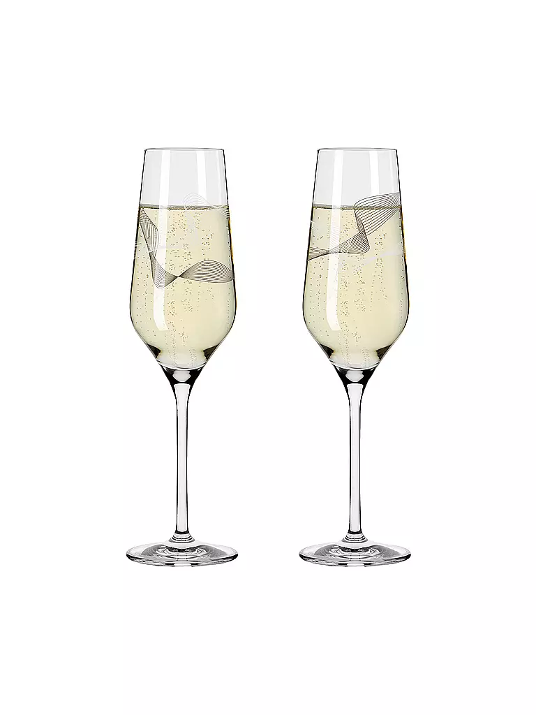 RITZENHOFF | Champagnerglas 2er Set Kristallwind Romi Bohnenberg 2021 | rosa