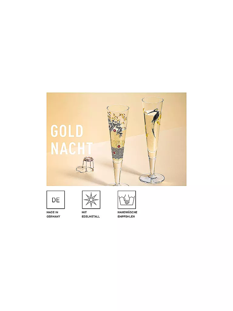 RITZENHOFF | Champagnerglas Goldnacht 2022 #22  | gold