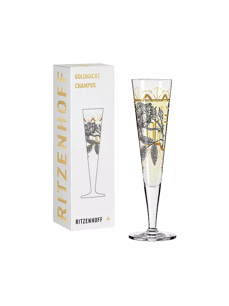 RITZENHOFF | Champagnerglas Goldnacht Champus #29 Lisa Hofgärtner 2023 | gold